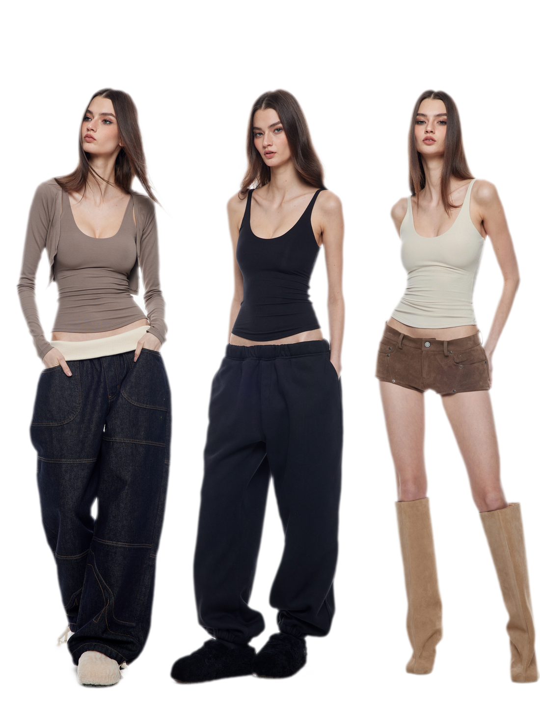 Viscose Camisole Cardigan Set