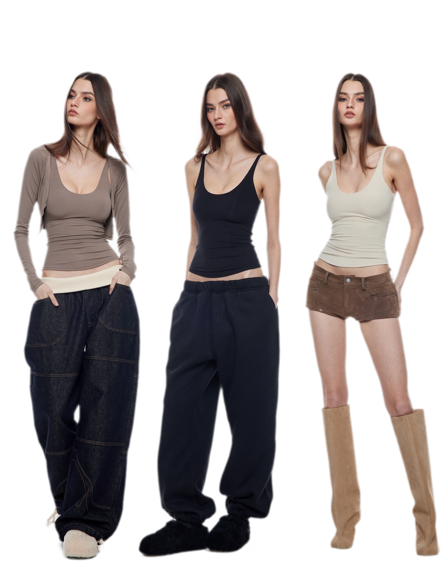 Viscose Camisole Cardigan Set