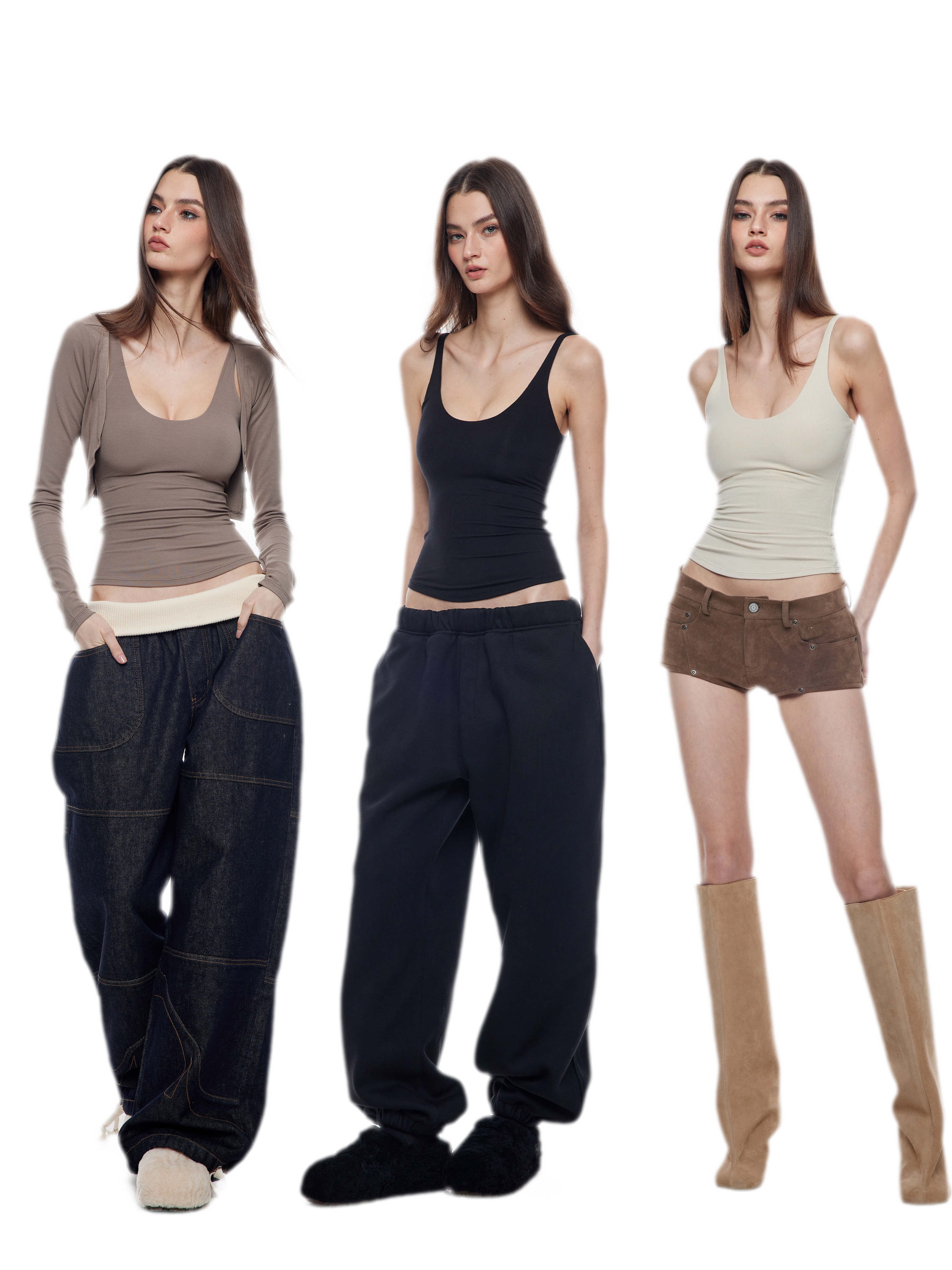 Viscose Camisole Cardigan Set