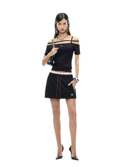 Cross-Strap Ice Feel Slim Tee