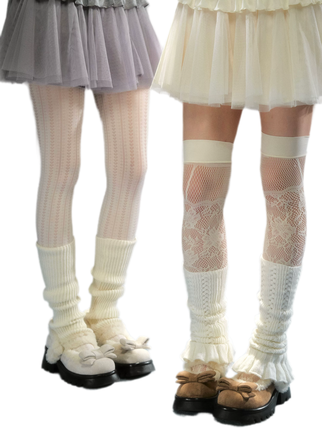 Plush Bow Platform Mary Janes
