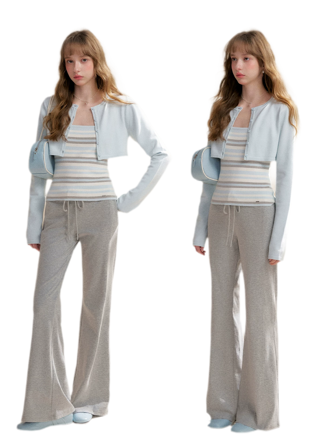 Tencel Cotton Drawstring Flared Pants
