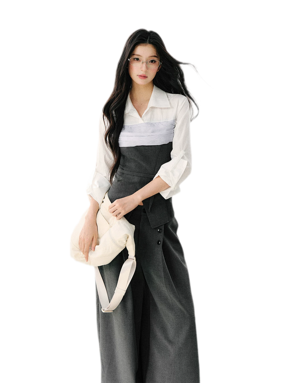 7SHIFTIN Layered Bustier Shirt – view 2
