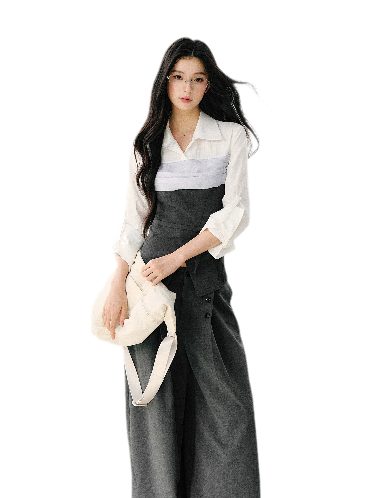 Layered Bustier Shirt