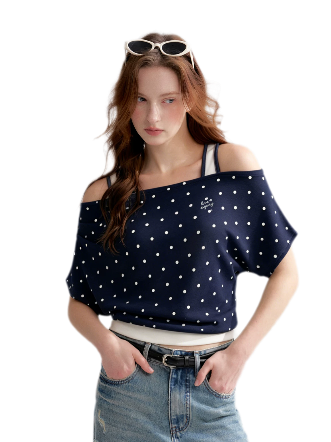 Polka Dot Layered T-Shirt