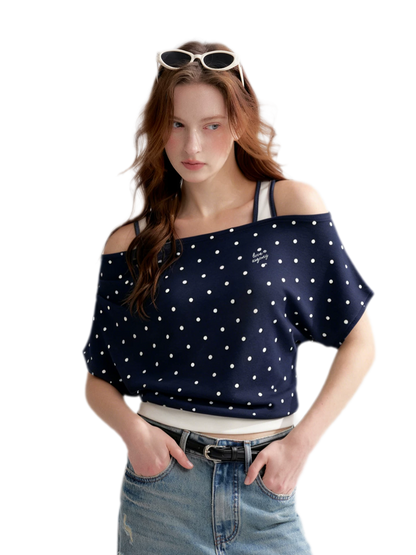 Polka Dot Layered T-Shirt