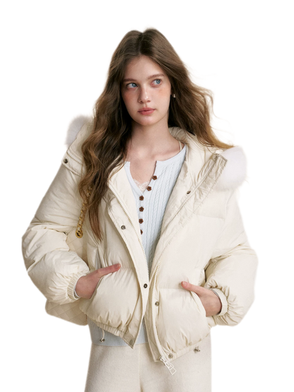 Puffer Hooded Down Jacket