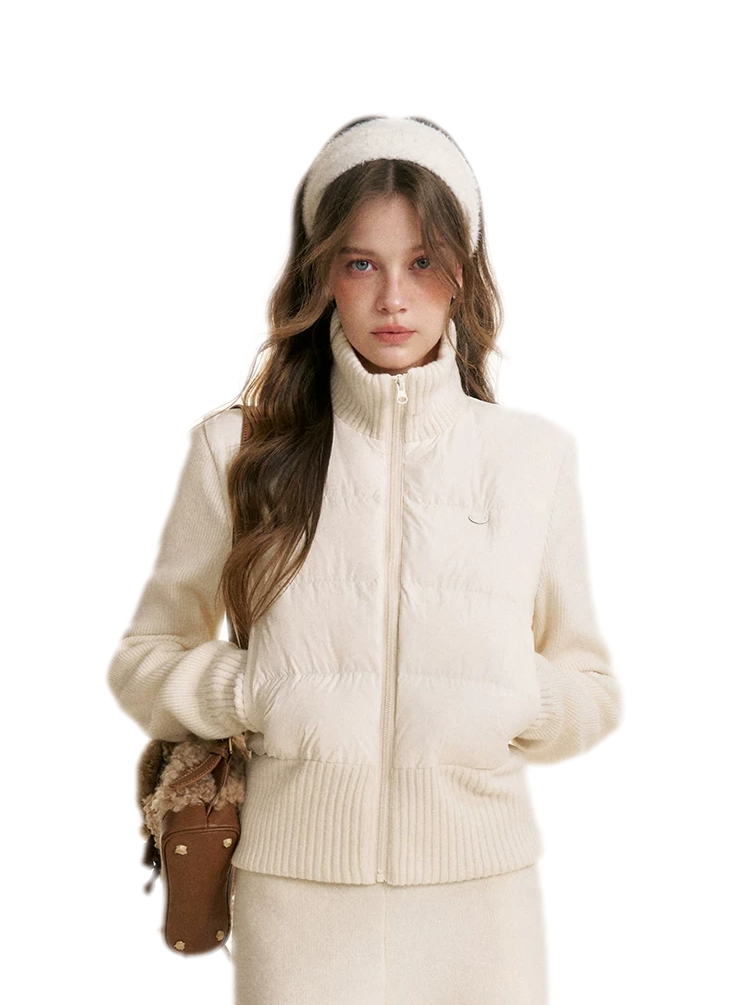 Wool Knit Down Jacket
