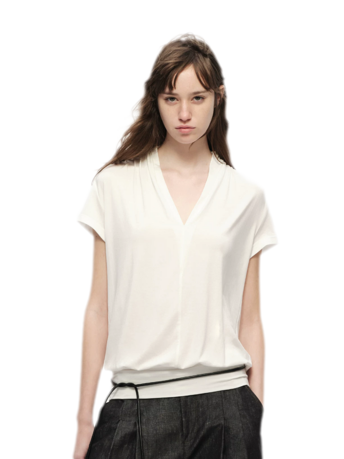 Lyocell V-Neck Tee