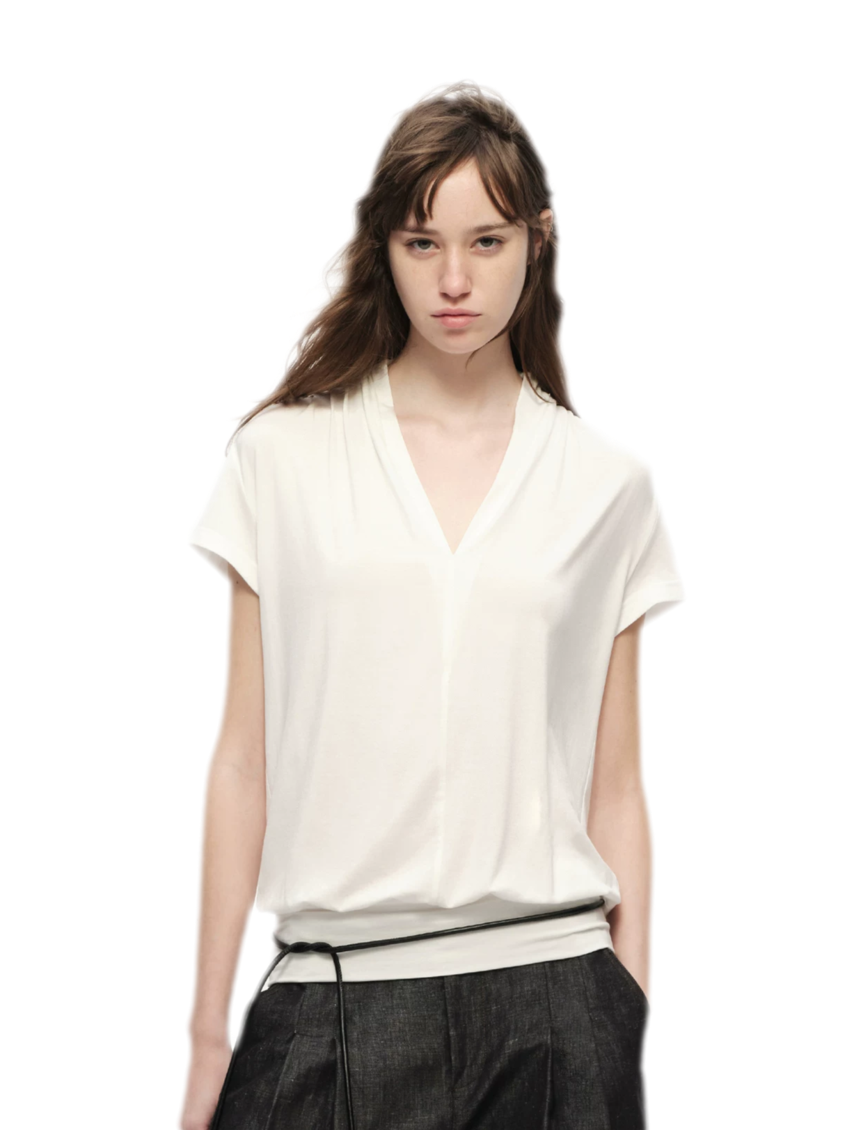 Lyocell V-Neck Tee