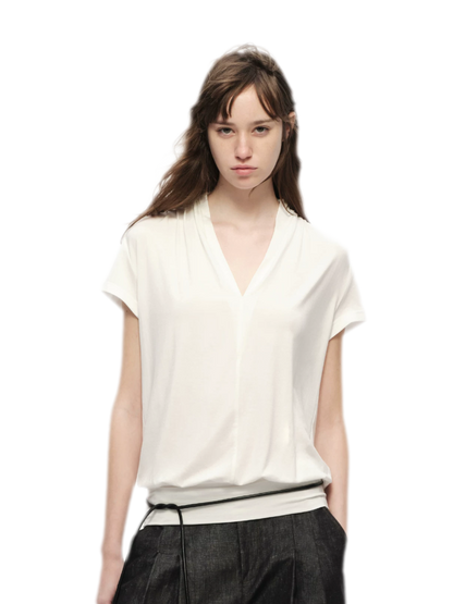 Lyocell V-Neck Tee