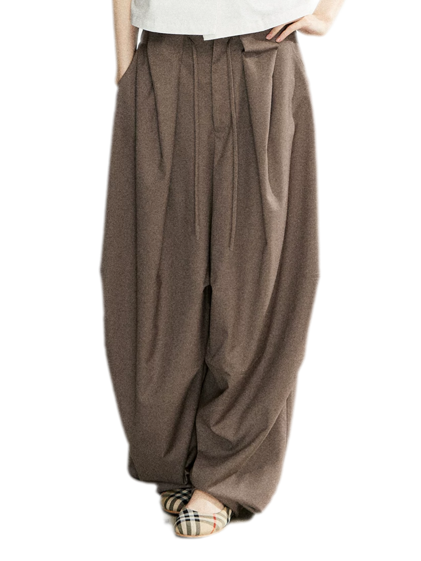 Pleated Wide Leg Pants