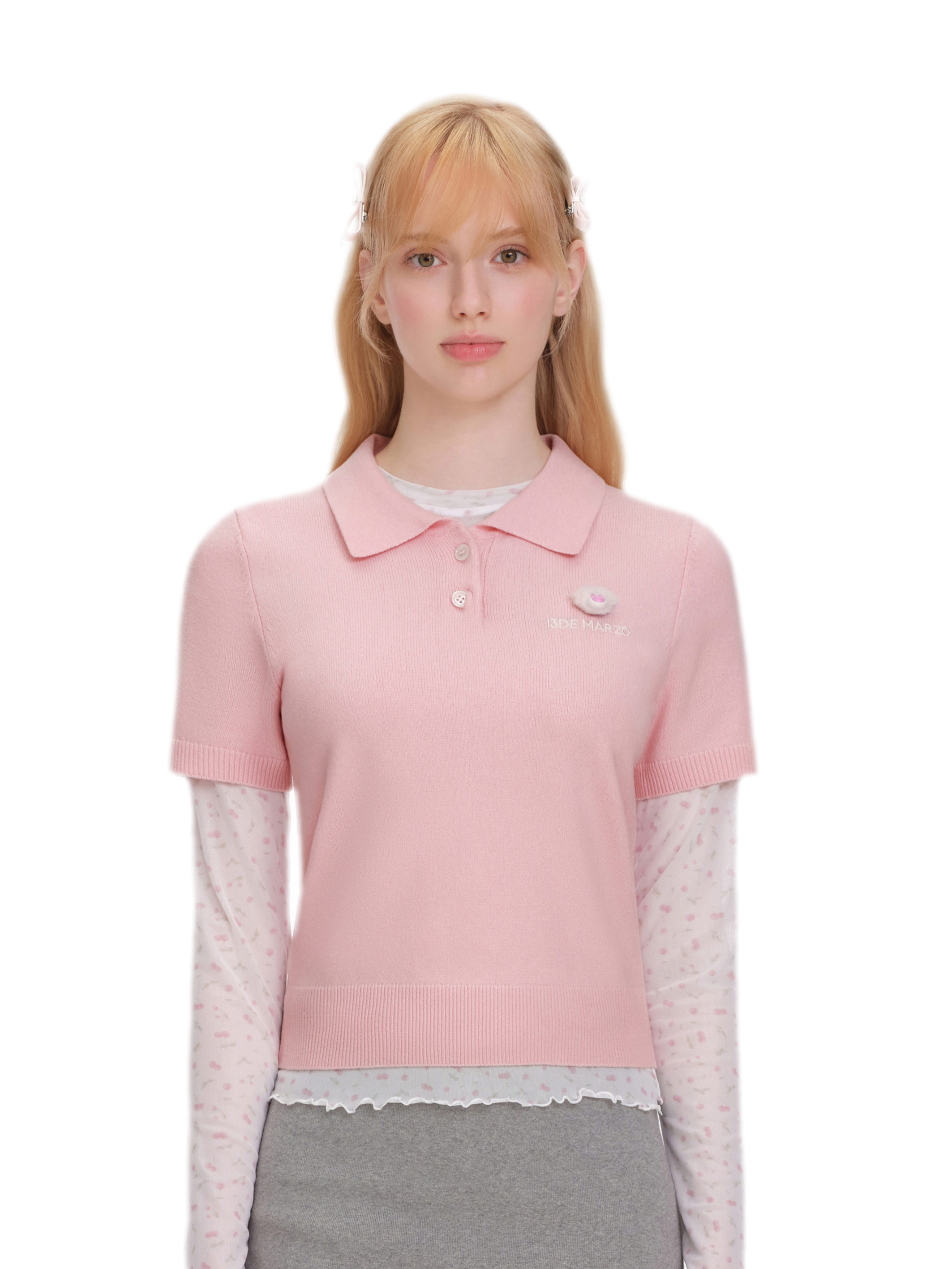 Polo Knit Short Sleeve Tee