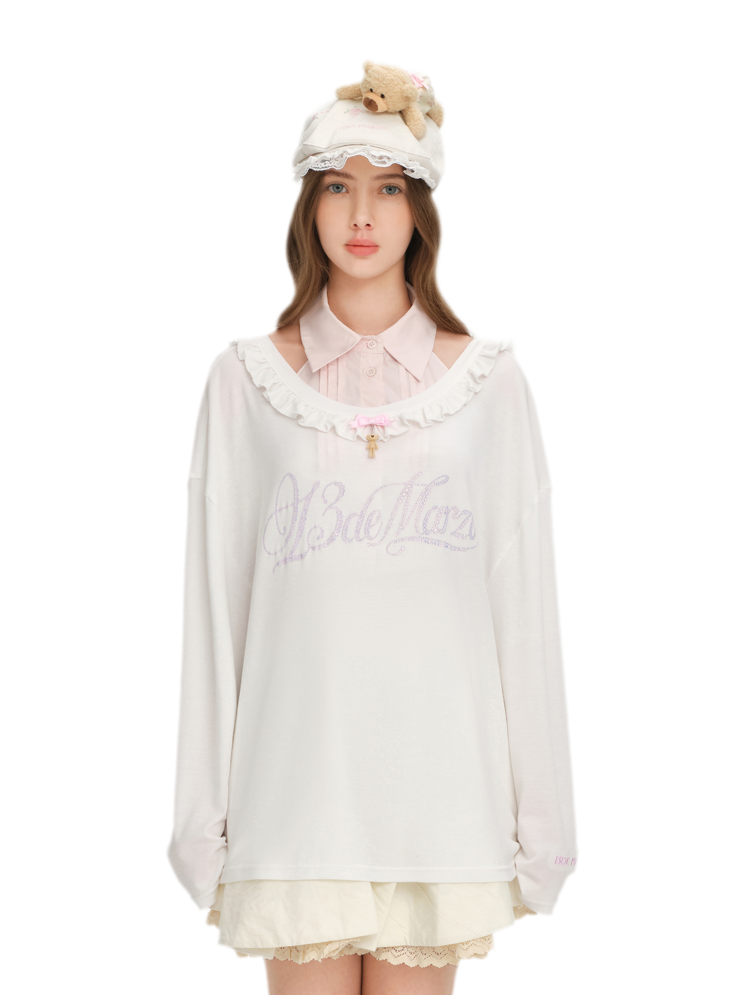 Floral Reversible Knit T‑Shirt