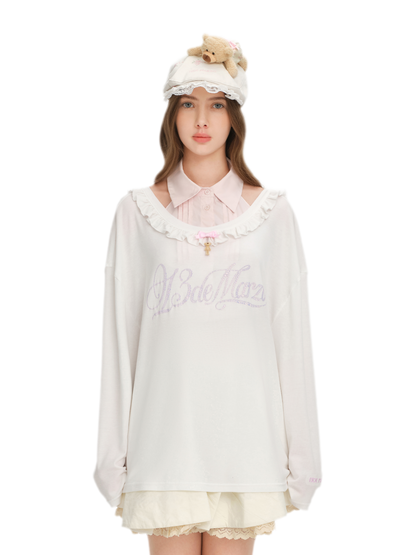 Floral Reversible Knit T‑Shirt