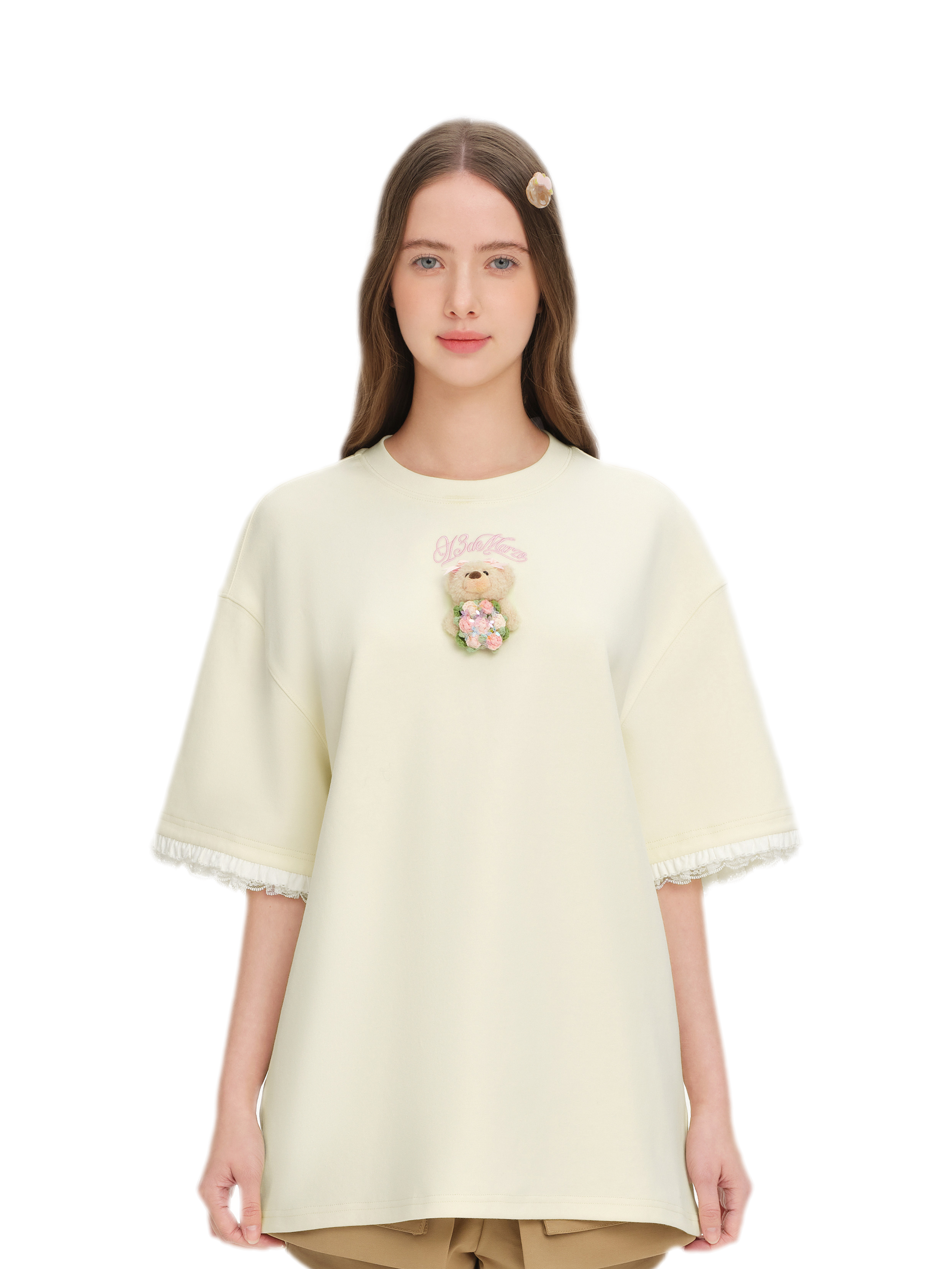 Bouquet Bear Print T-shirt