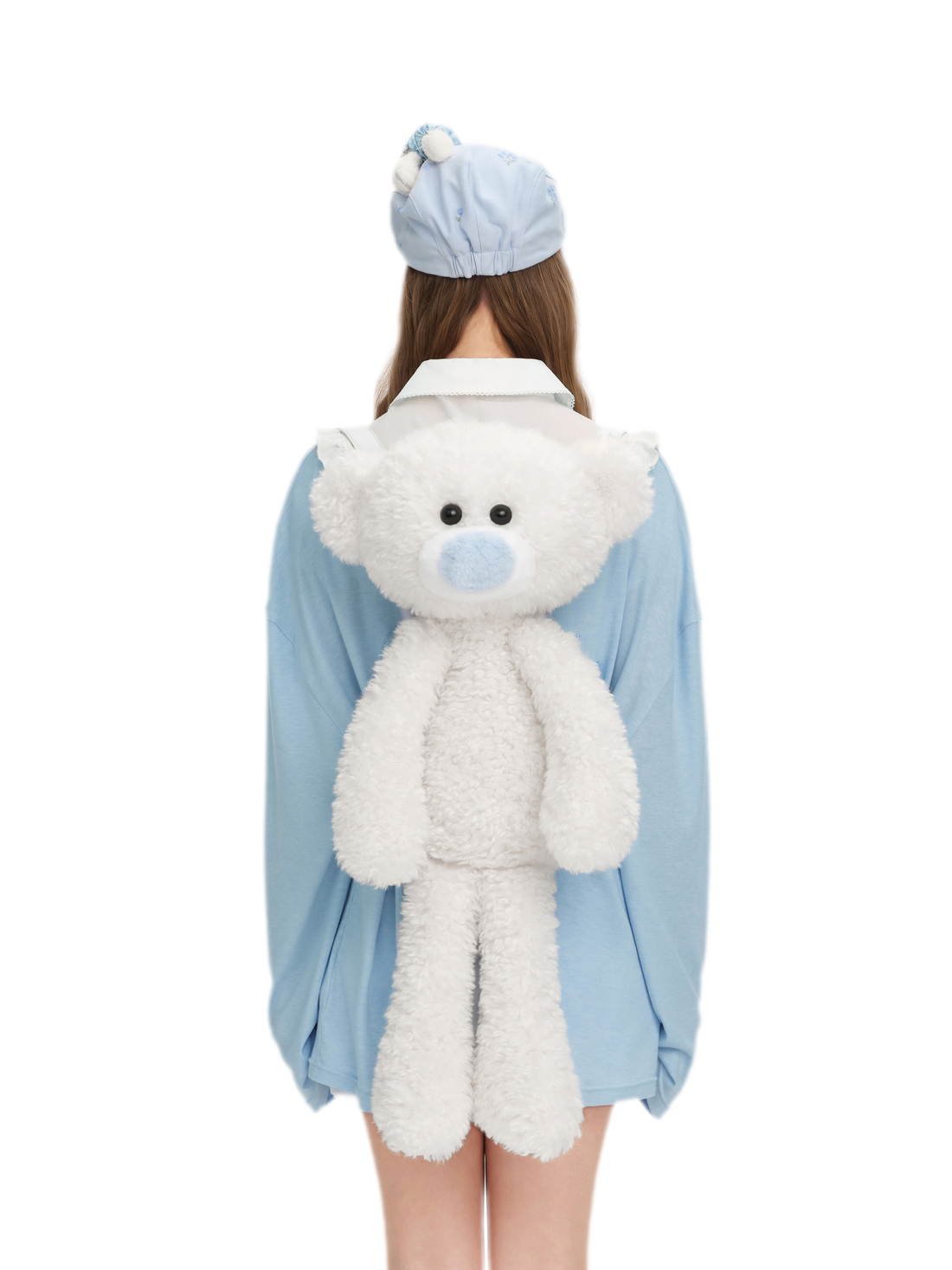 13DE MARZO Floral Plush Bear Backpack – Backpacks