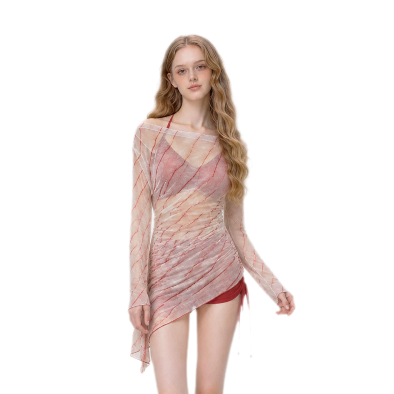 Sheer Layered Swim Set