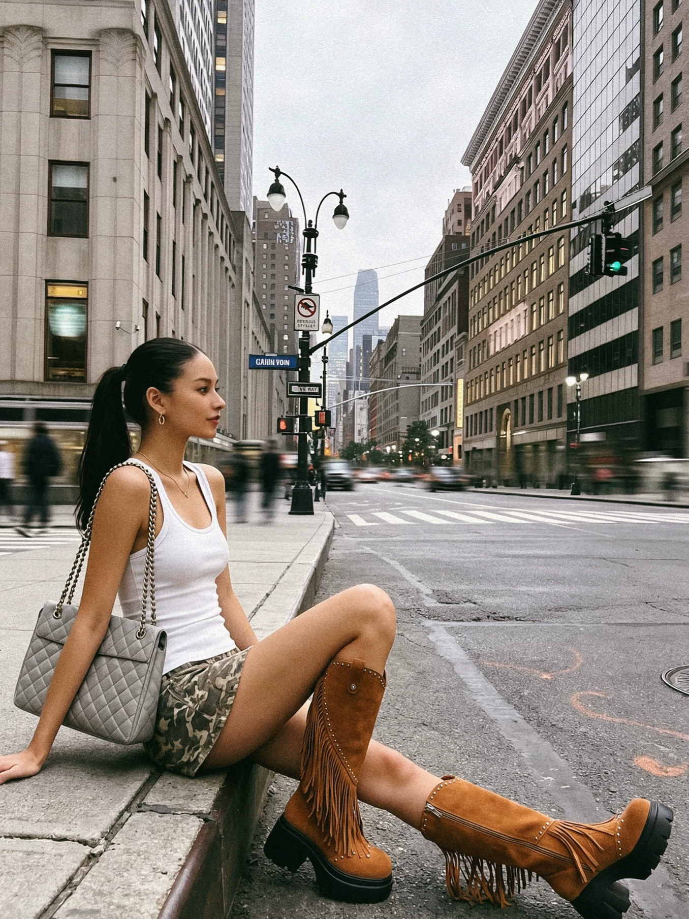 Western Fringe Tall Boots
