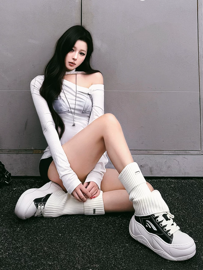 Canvas Platform Sneakers