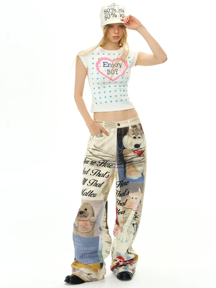 Star Print Regular Tee