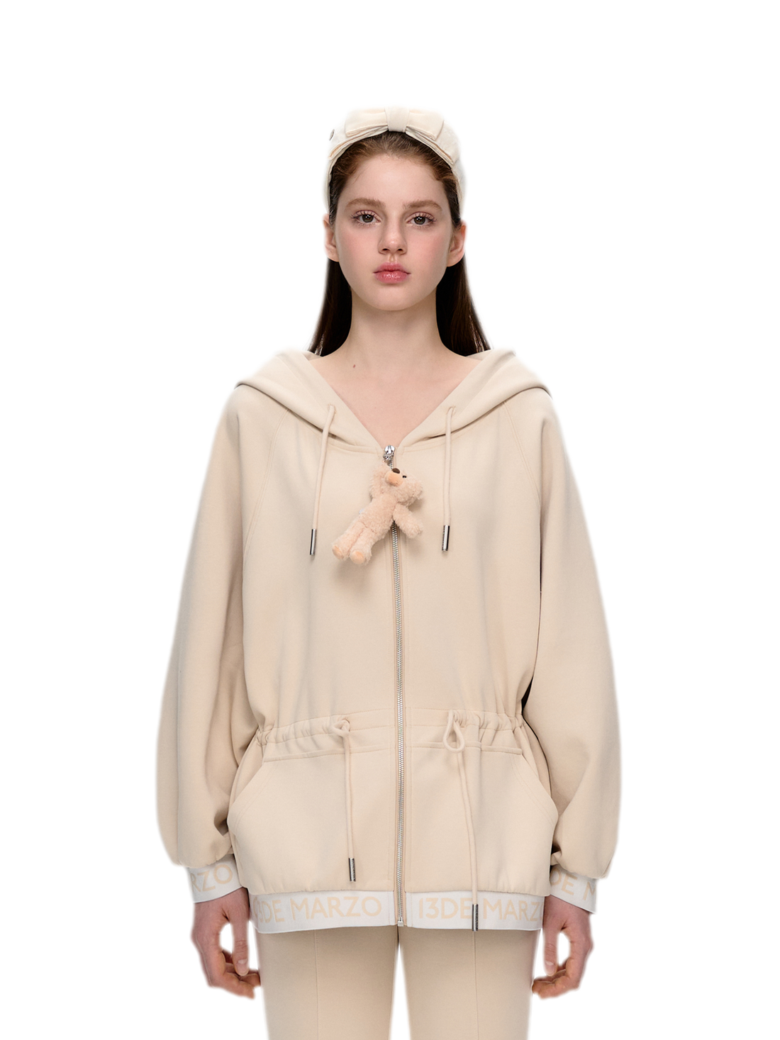 Logo Hooded Zip Jacket