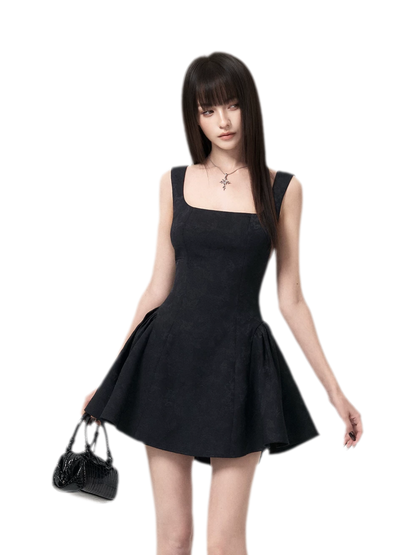 Jacquard Puff Mini Dress