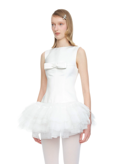 Layered Tulle Bowknot Dress