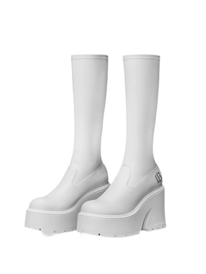 Stretch Platform Ankle Boots