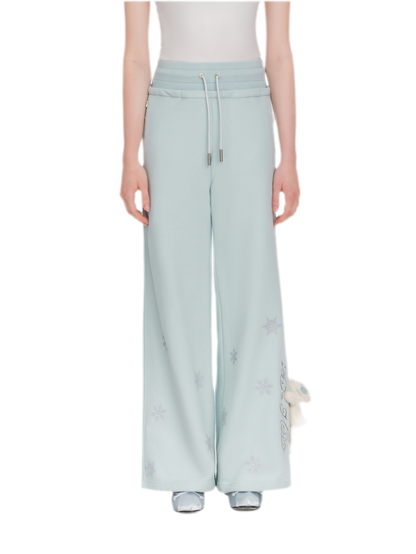 Reflective Gradient Micro-Flare Sweatpants