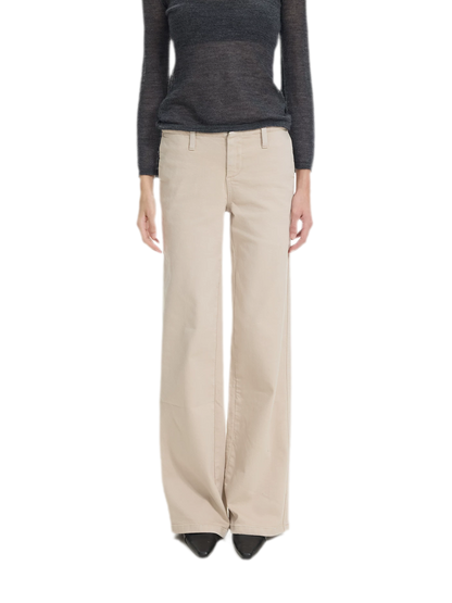 Waistband-Free Straight-Leg Denim Jeans