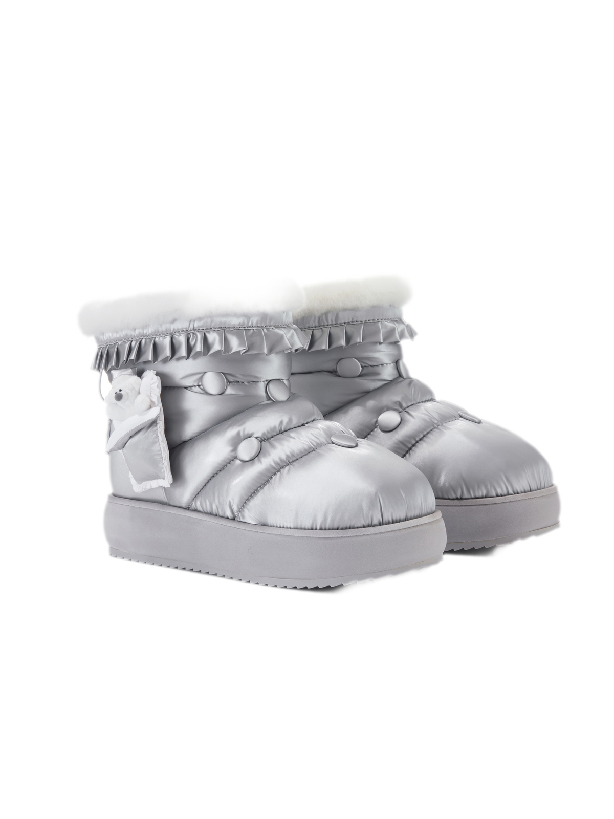Plush Trim Platform Snow Boots