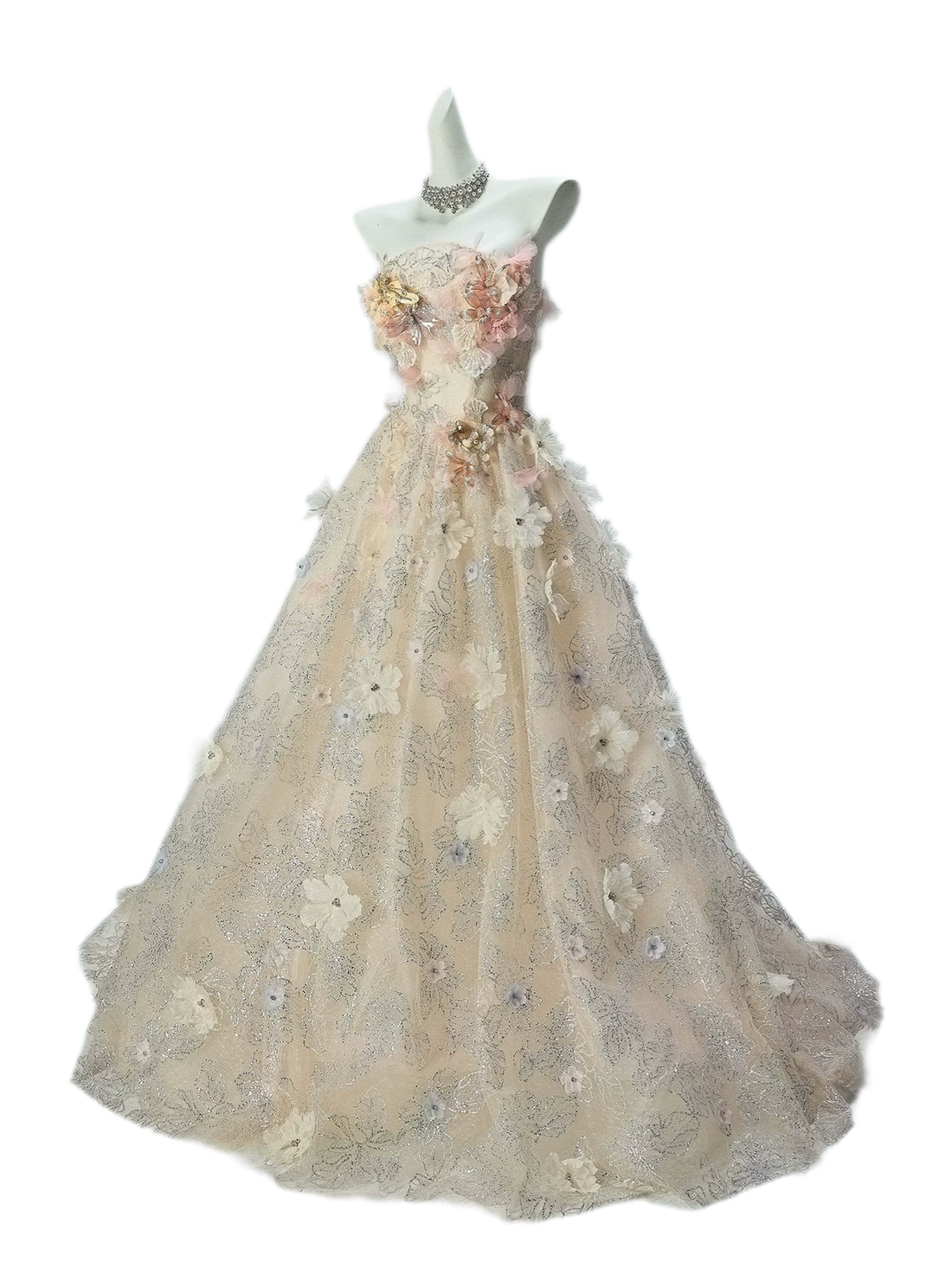 Embellished Floral Ball Gown