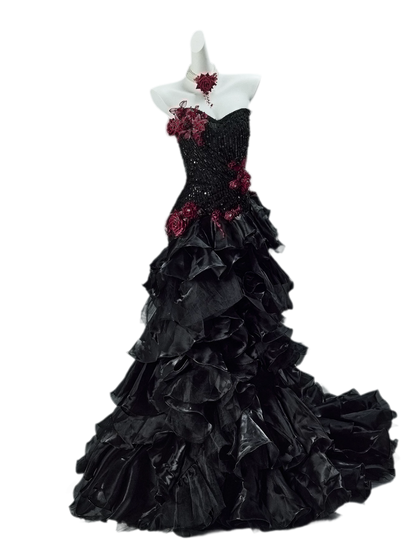 Sequin Corset Mermaid Evening Gown