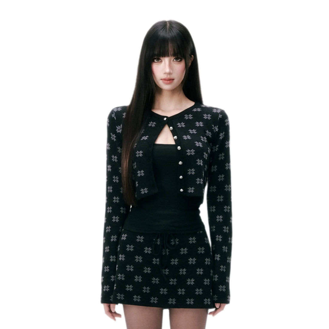 花柄ニット3点セット