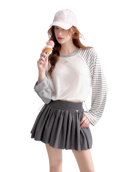 Lyocell Drawstring Raglan Sleeve Sun Protection Tee