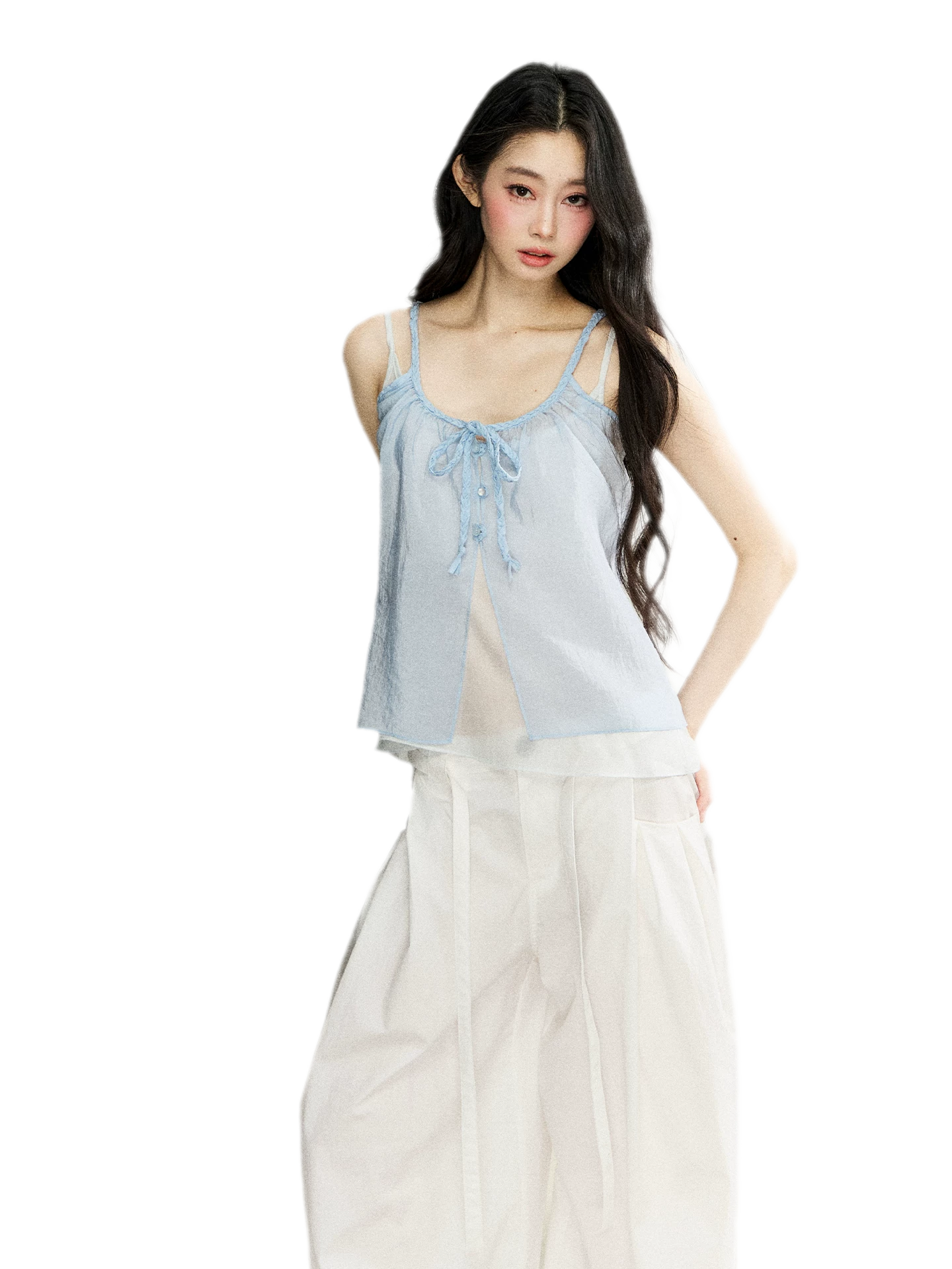 Two-Piece Tie Cardigan Set