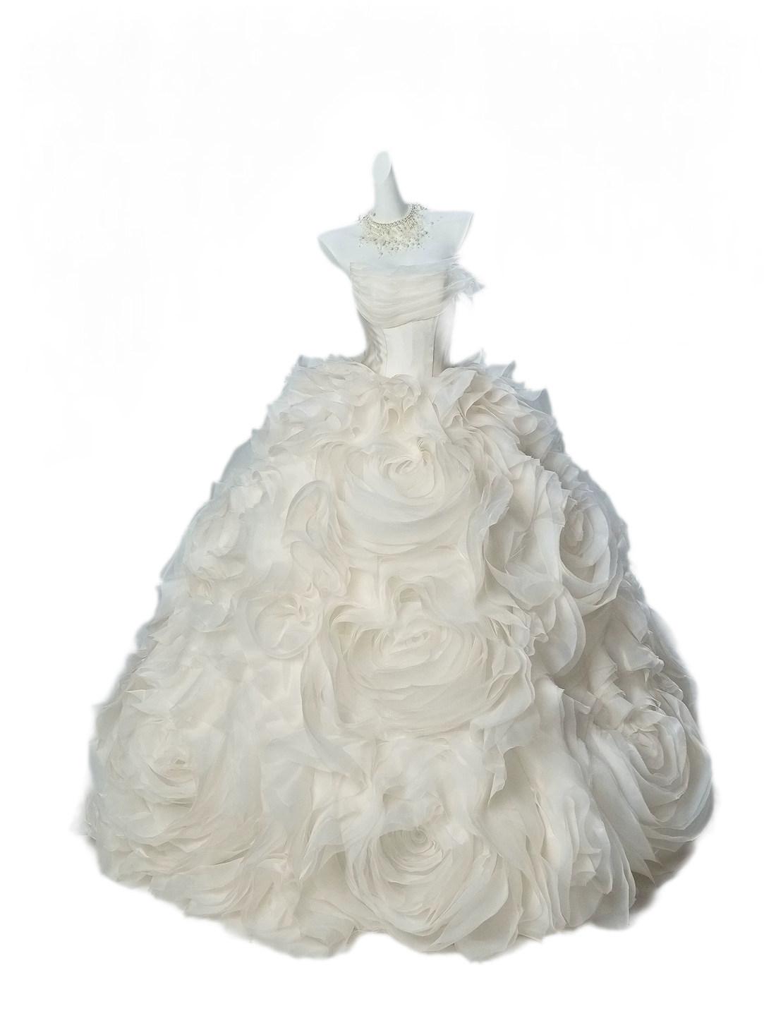 Pure White Ball Gown