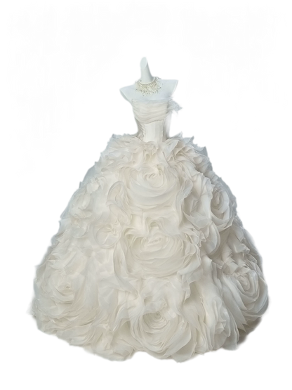 Pure White Ball Gown
