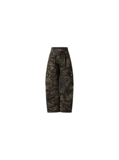 Vintage Curved-Leg Cargo Pants