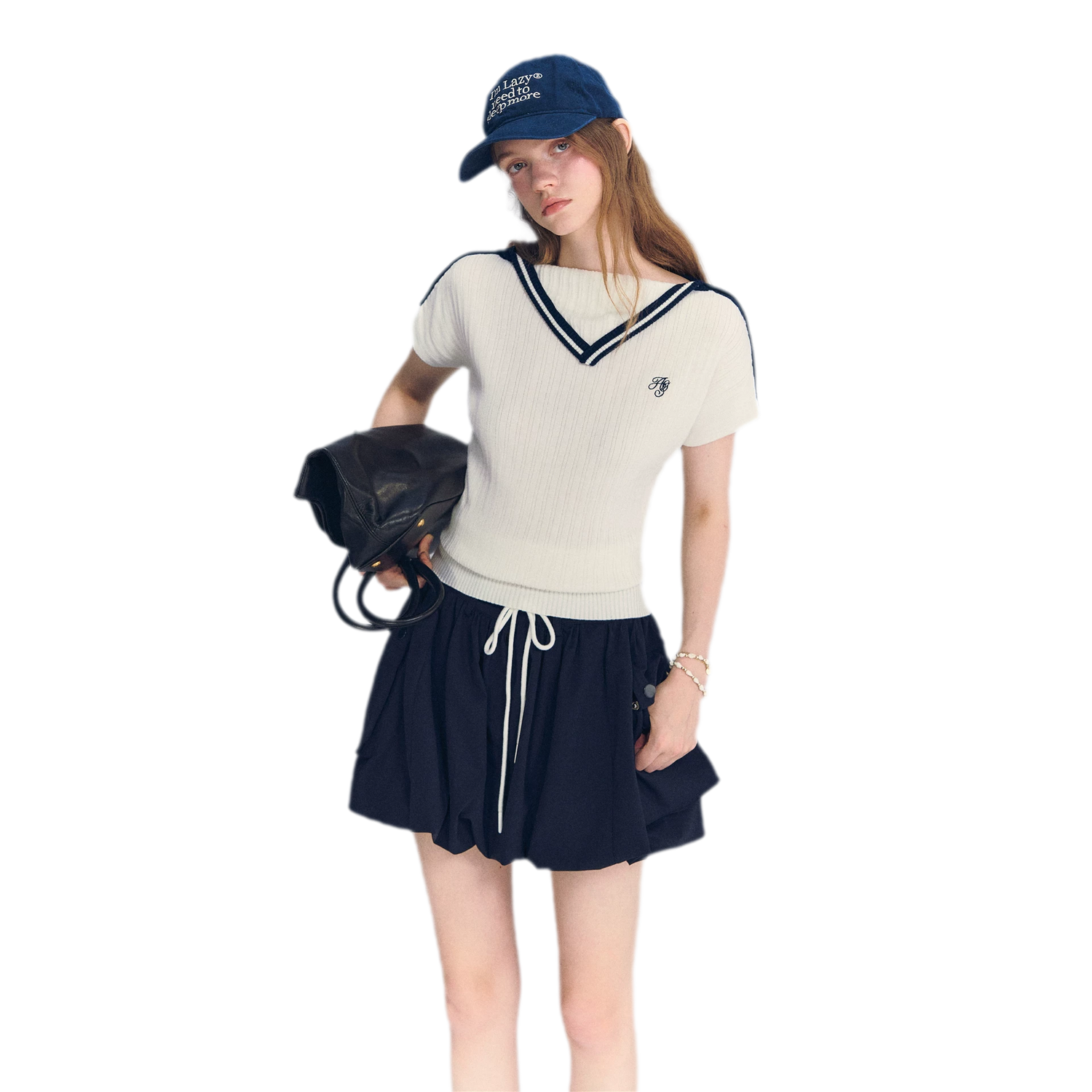 Contrast Trim Knit Top