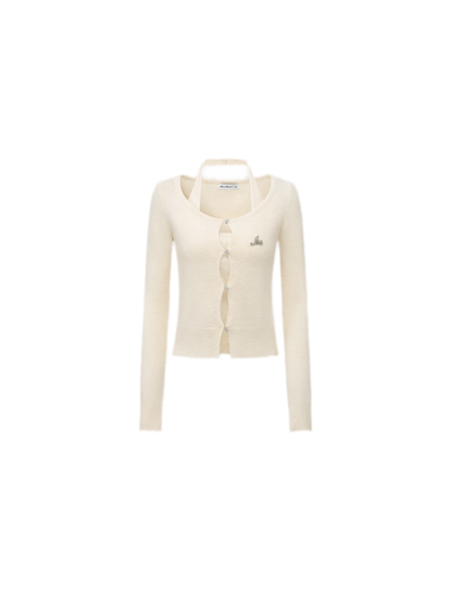 Soft Halter Cropped Cardigan