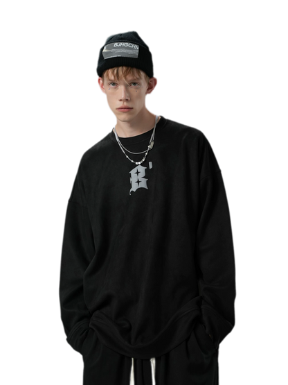 Eco Suede Oversized Sweatshirt