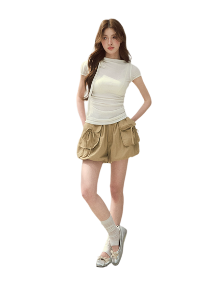 Cloud Bubble Cargo Skort