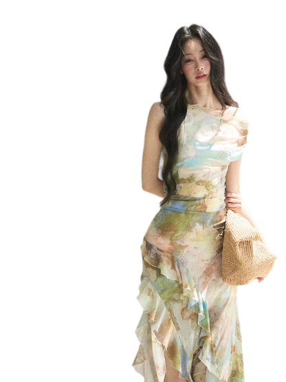 Floral Off-Shoulder Maxi Dress