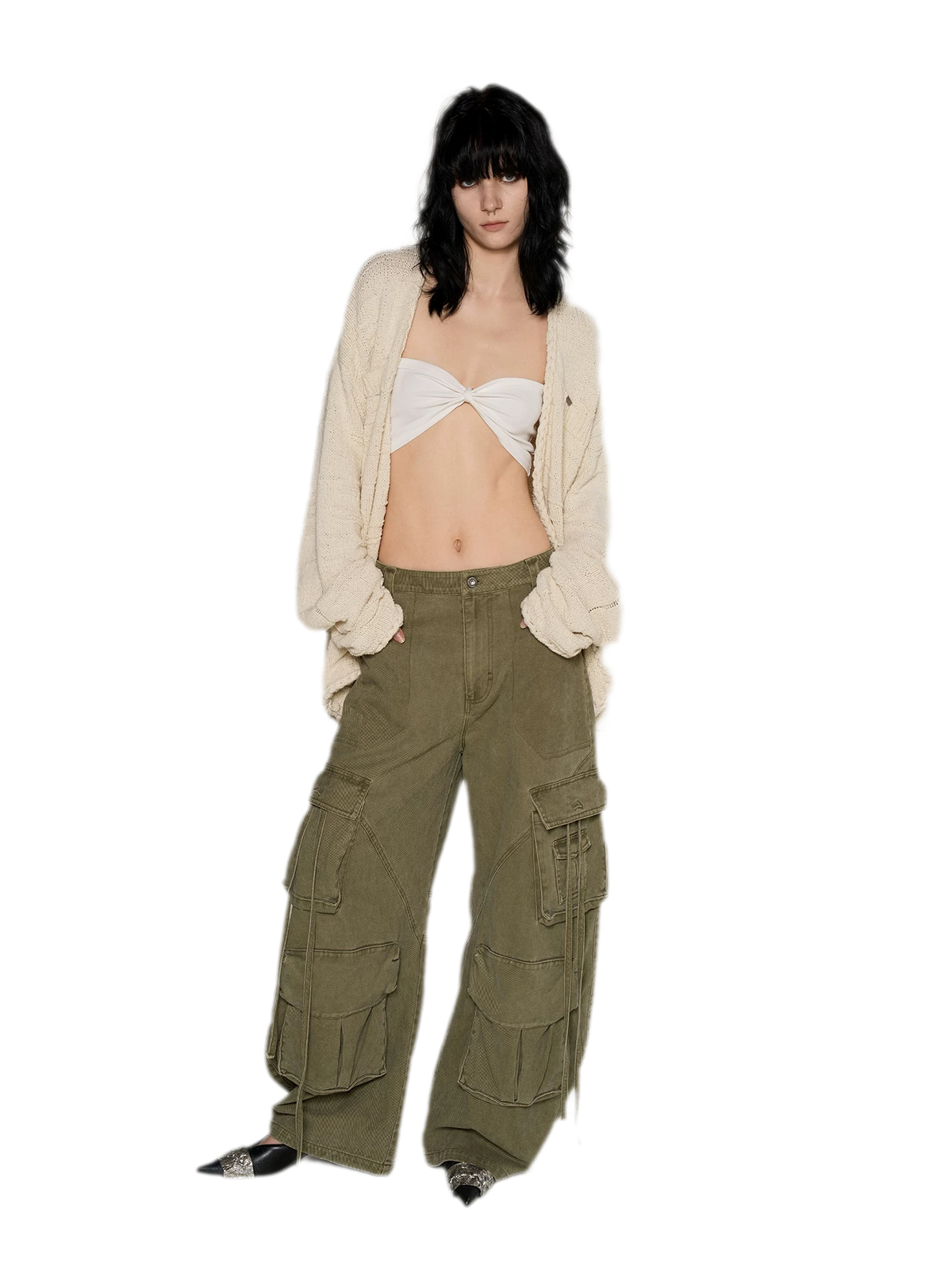 Three-Dimensional Jacquard Cardigan
