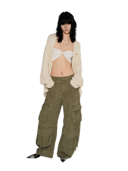 Three-Dimensional Jacquard Cardigan