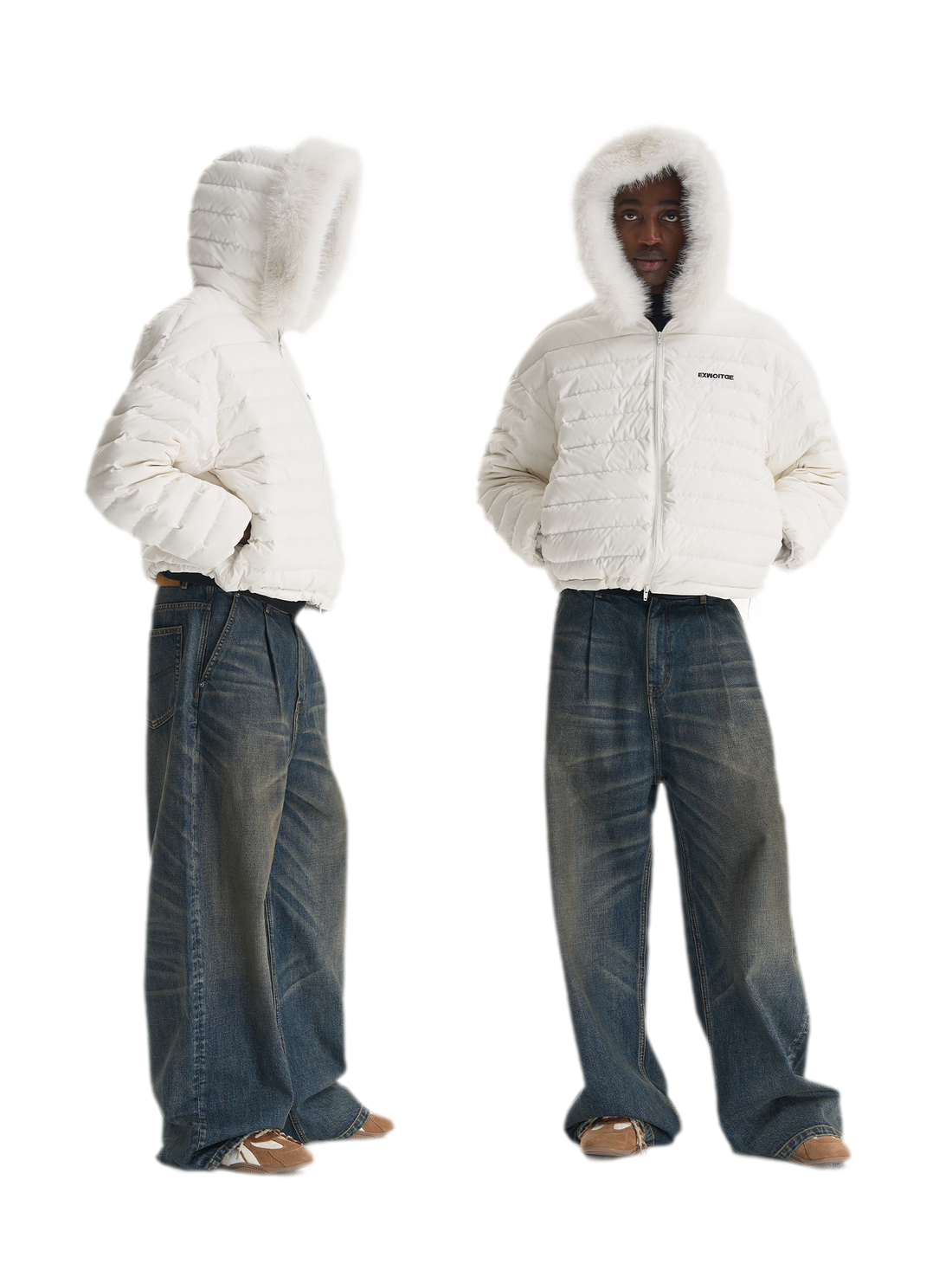 Quilted Boxy Down Jacket