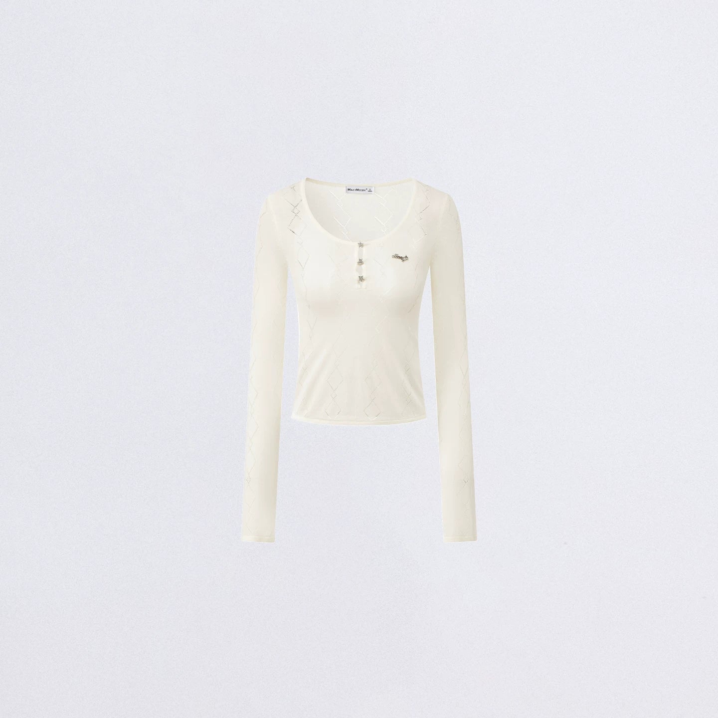 Ice Silk Hollow Knit Top