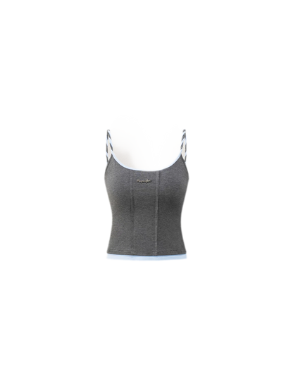 Colorblock Cable Knit Camisole